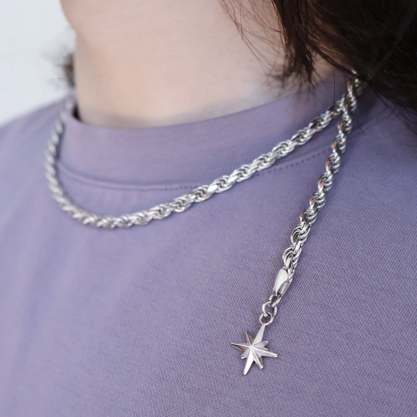 Collier CLASSIC Argent Porté Version Courte
