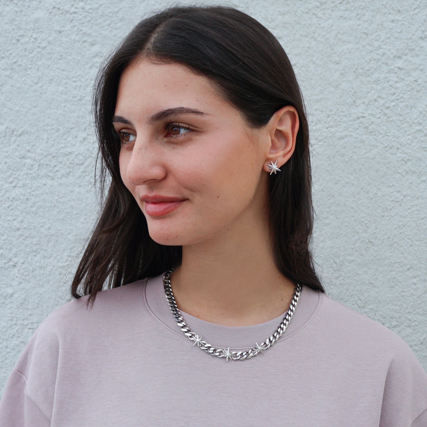Collier Argent Porté STARLIGHT