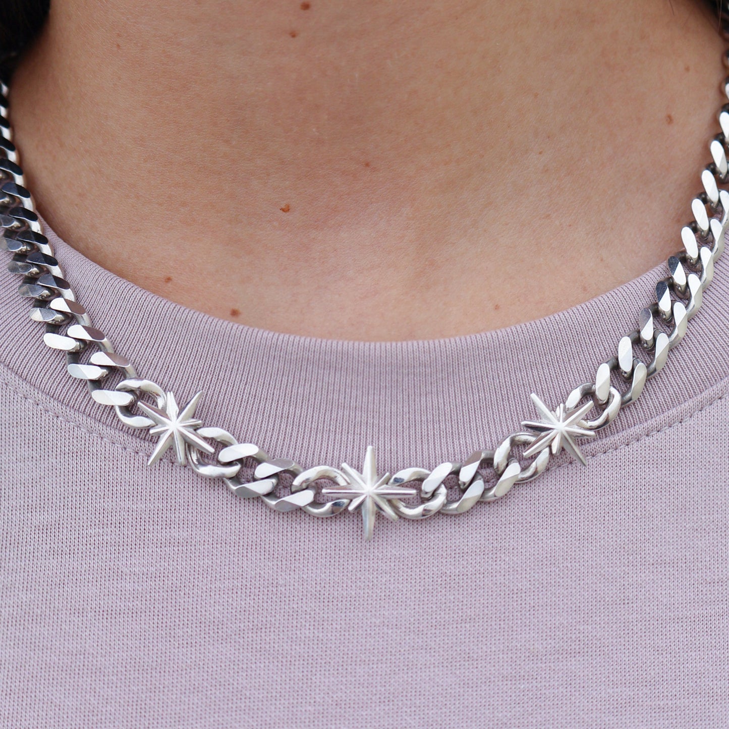 Collier Argent Porté STARLIGHT 